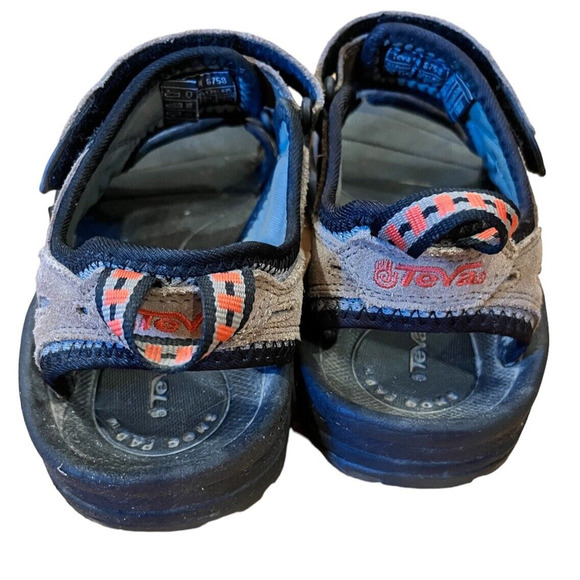 Teva Sandal Hudson Men Size 7 #6758 Brown w/orange accents. Hiking, Water sports - Picture 3 of 7